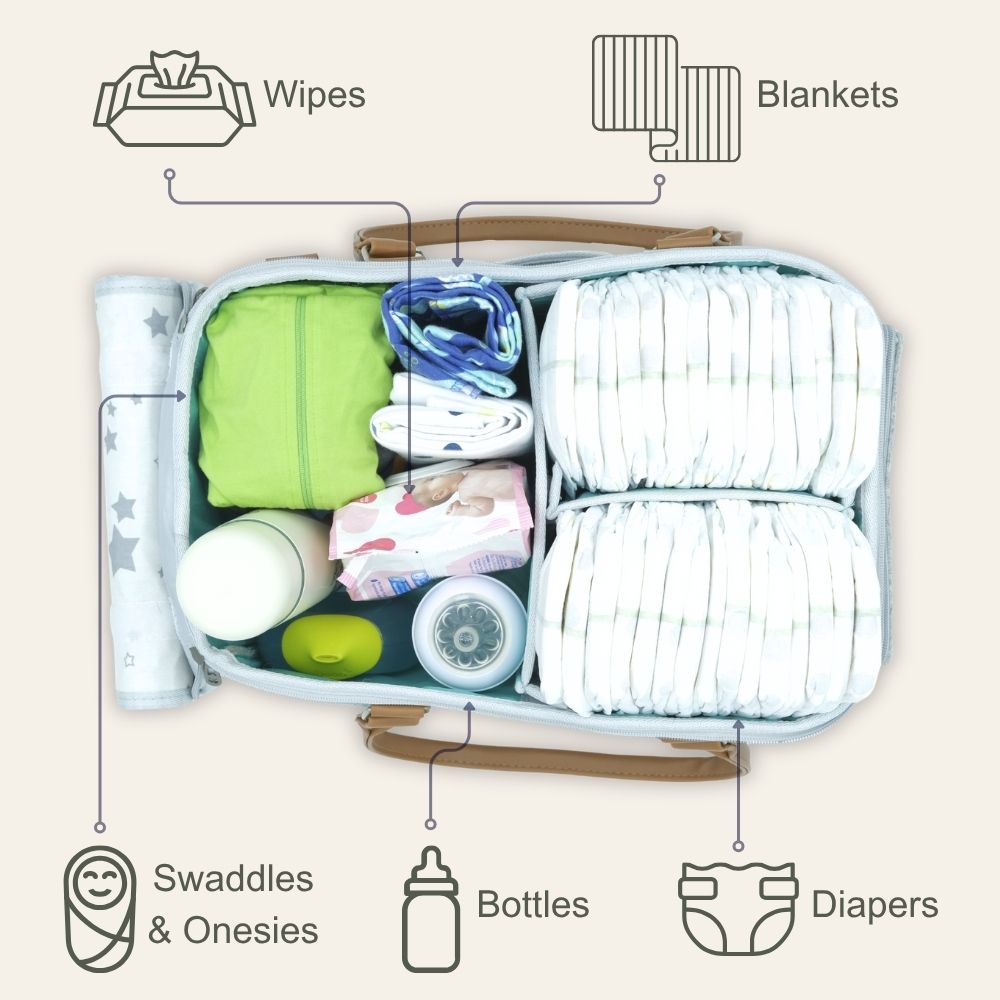 what goes inside a diaper caddy organizer